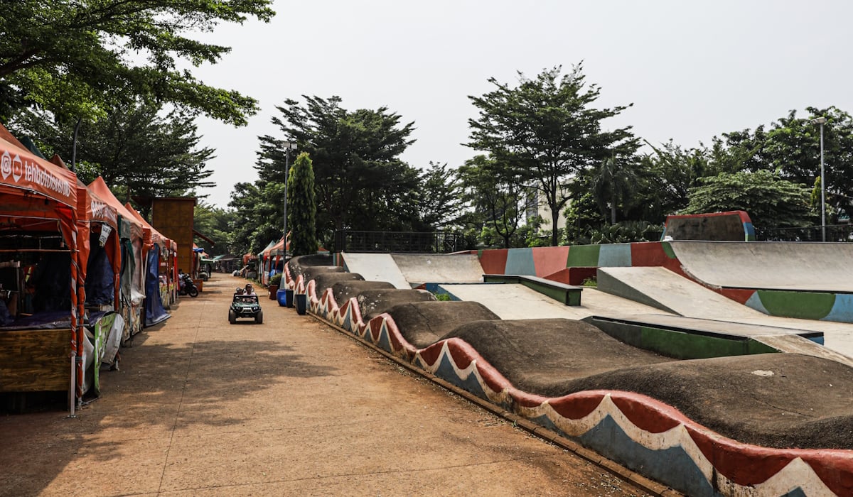 Ilustrasi: Skate Park dan Ruang Terbuka Hijau (RTH), Ruang Publik Terpadu Ramah Anak (RPTRA) Kalijodo