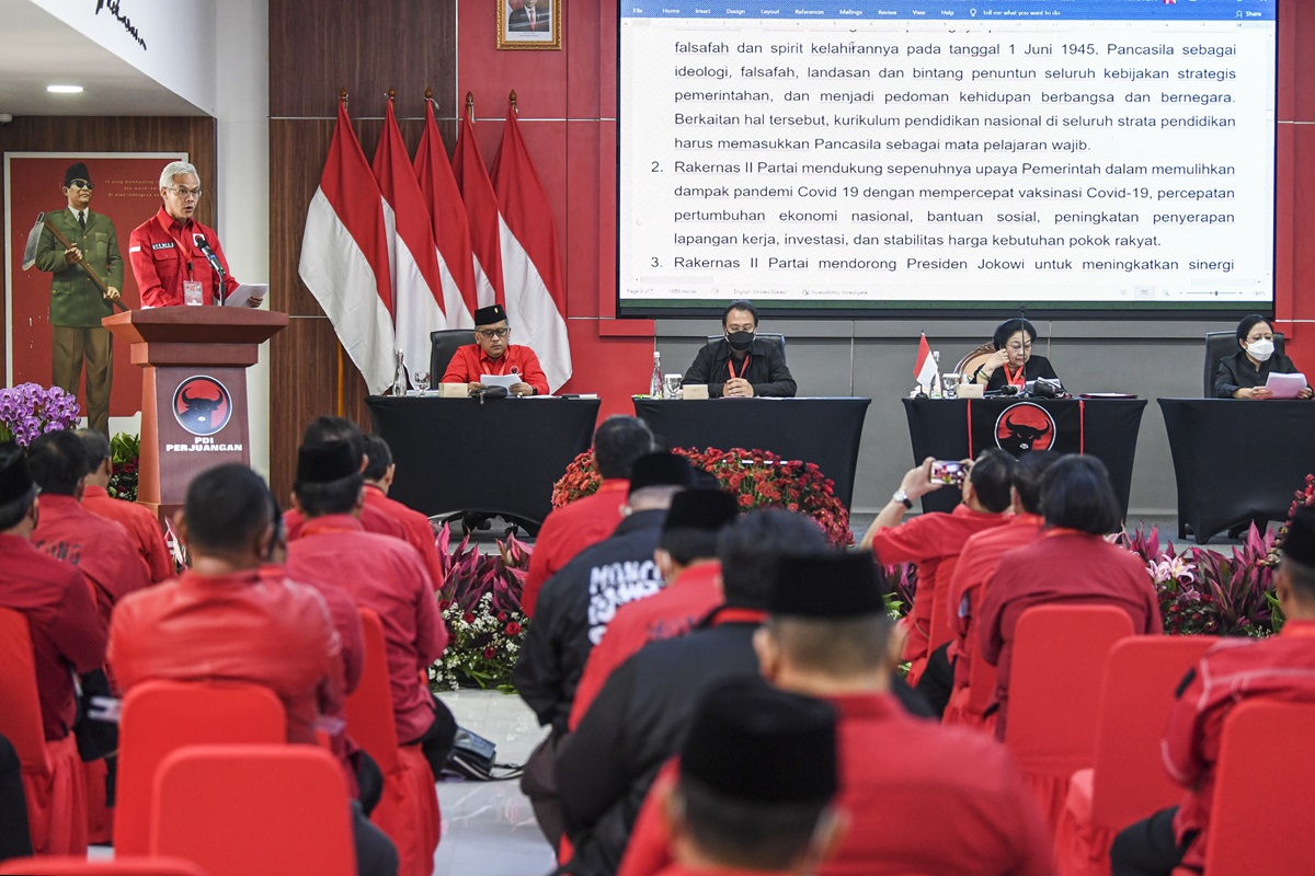 Ilustrasi - Rakernas PDIP 2022