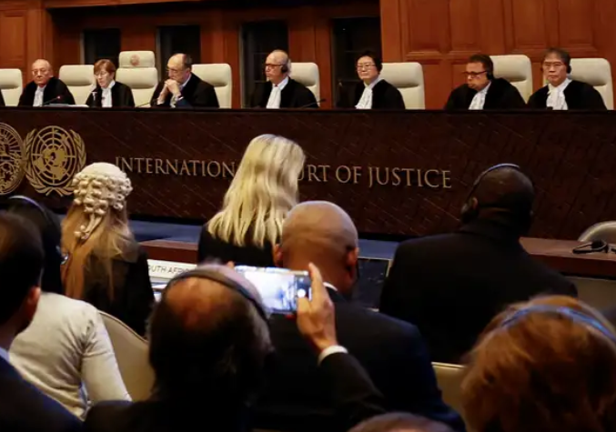 Hakim Mahkamah Internasional (ICJ) bacakan putusan gugatan Afrika Selatan kepada Israel