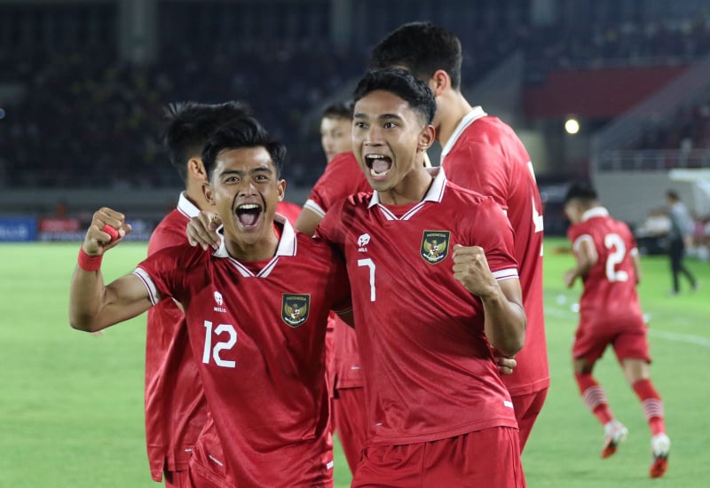 Selebrasi Pemain Tim U-23 Indonesia