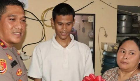 Satrio Mukhti, 18, casis Bintara Polri yang jadi korban begal di Kebon Jeruk, Jakarta Barat.