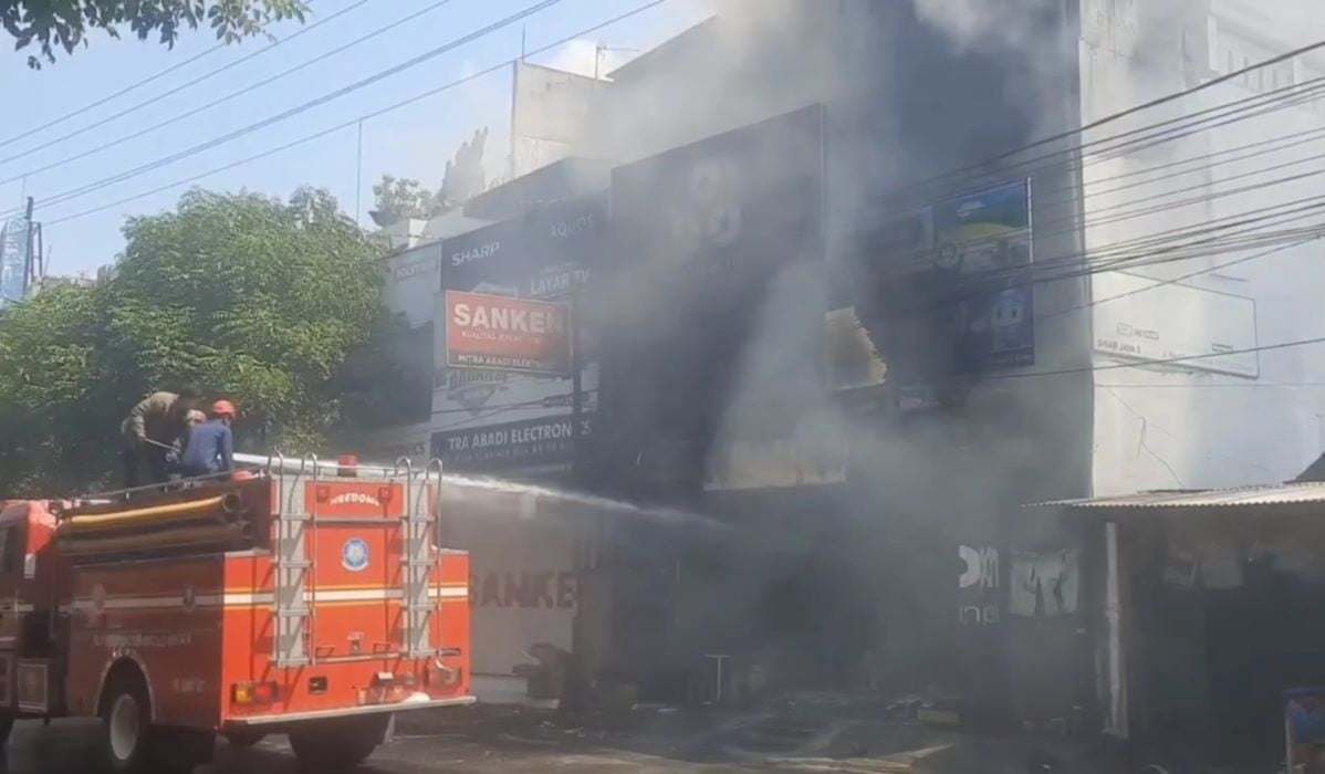 Kebakaran di Sidoarjo.