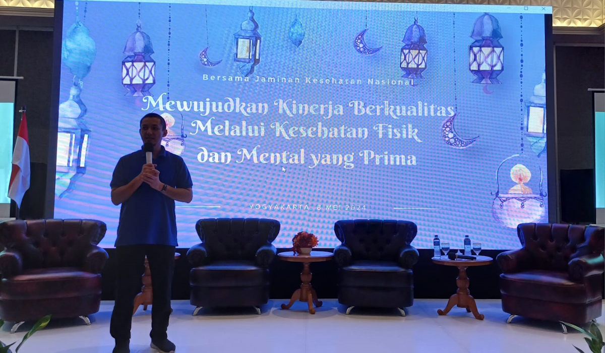 Kegiatan bertema 'Bersama Jaminan Kesehatan Nasional Mewujudkan Kinerja Berkualitas Melalui Kesehatan Fisik dan Mental yang Prima'.