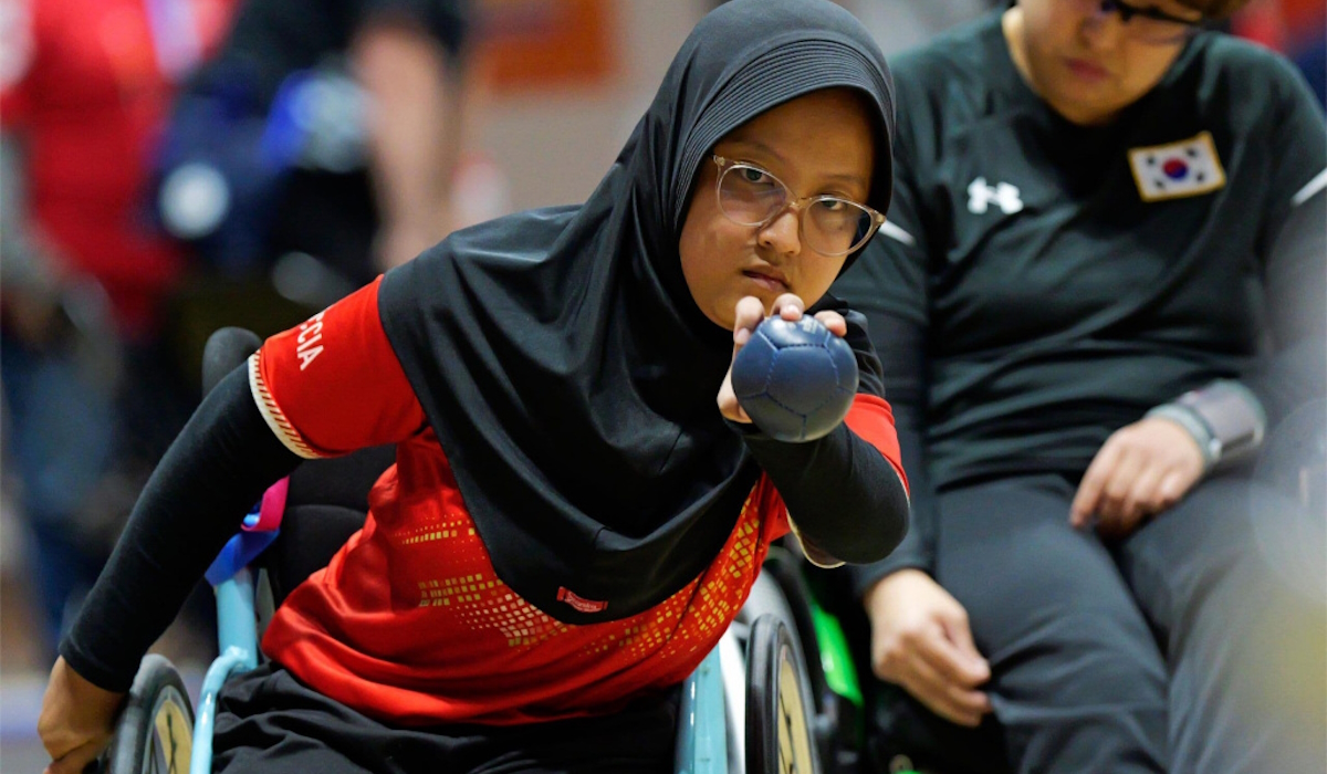 TIM Nasional boccia Indonesia saat mengikuti kejuaraan internasional bertajuk Montreal World Boccia Cup 2024 di Montreal