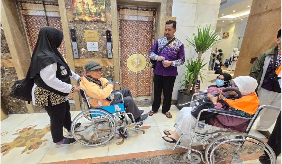 Kedatangan jemaah SOC 14 di Madinah.