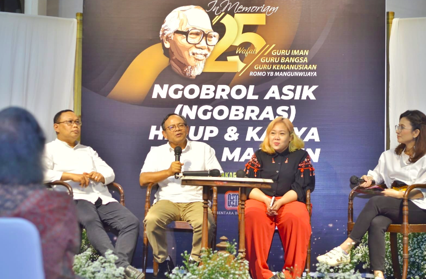 Acara Ngobrol Asyik Karya Romo Mangun, di Bentara Budaya Jakarta, Jakarta, Sabtu (18/5/2024)