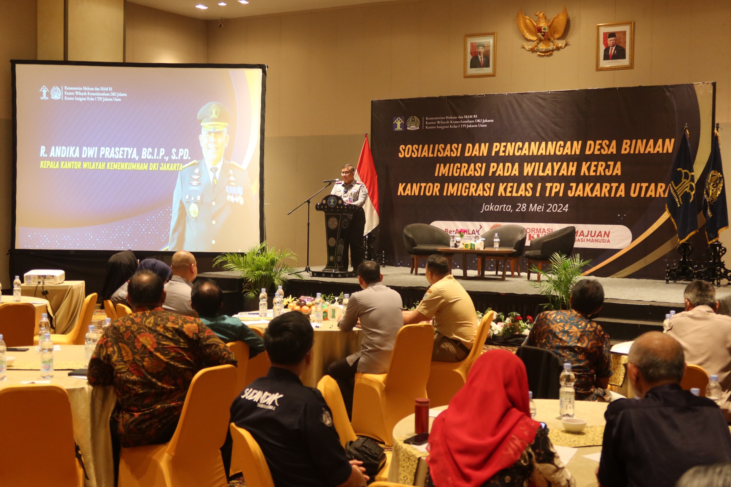 Cegah TPPO, Kantor Imigrasi Kelas 1 TPI Jakarta Utara melakukan sosialisasi program pembentukan Desa Binaan Imigrasi