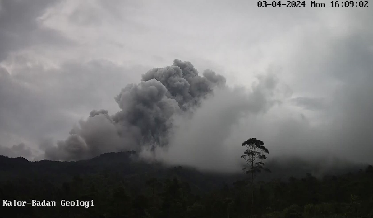 Awan panas Gunung Merapi hasil tangkapan kamera BPPTKG
