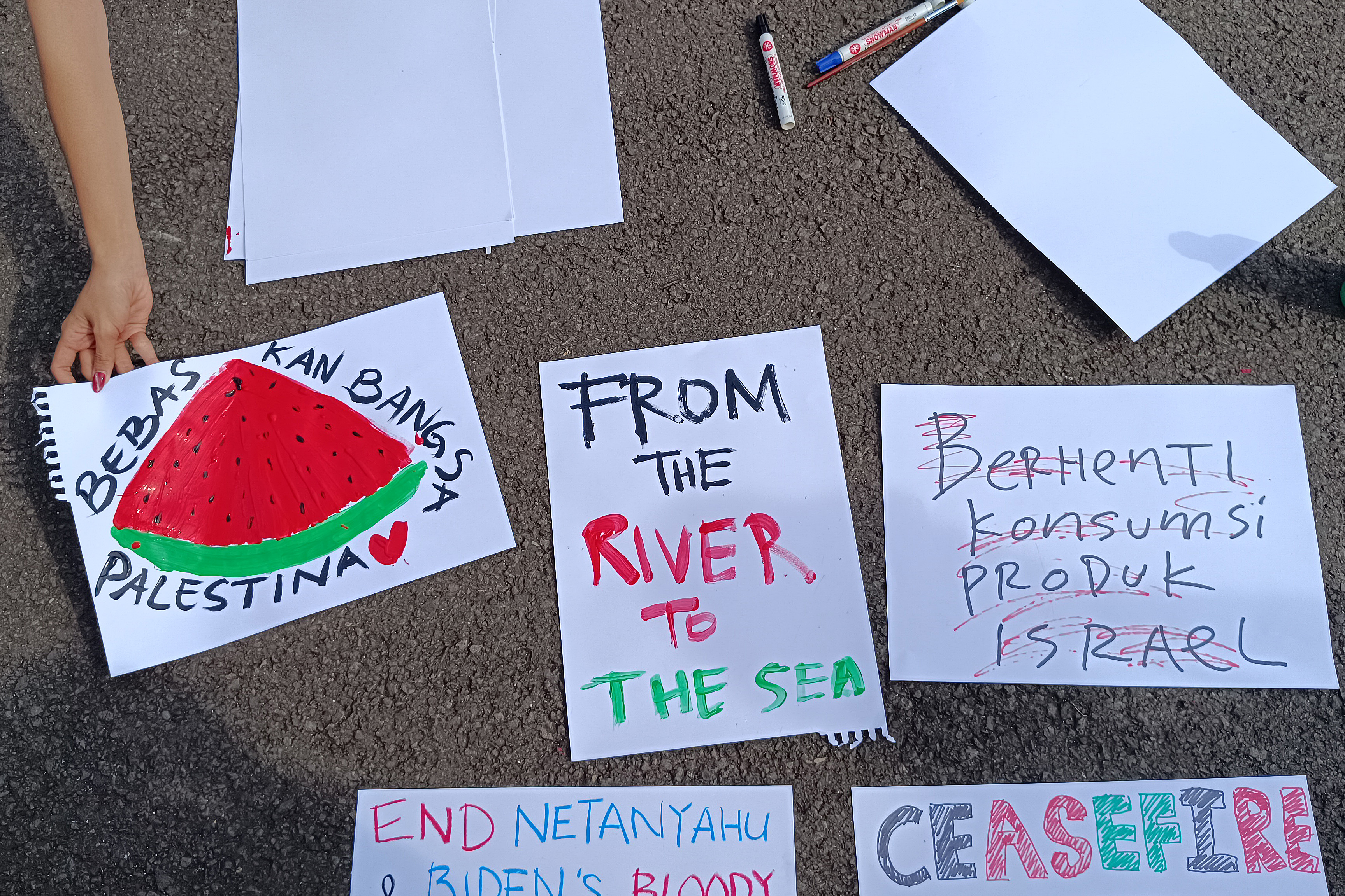 Aksi dukungan Palestina