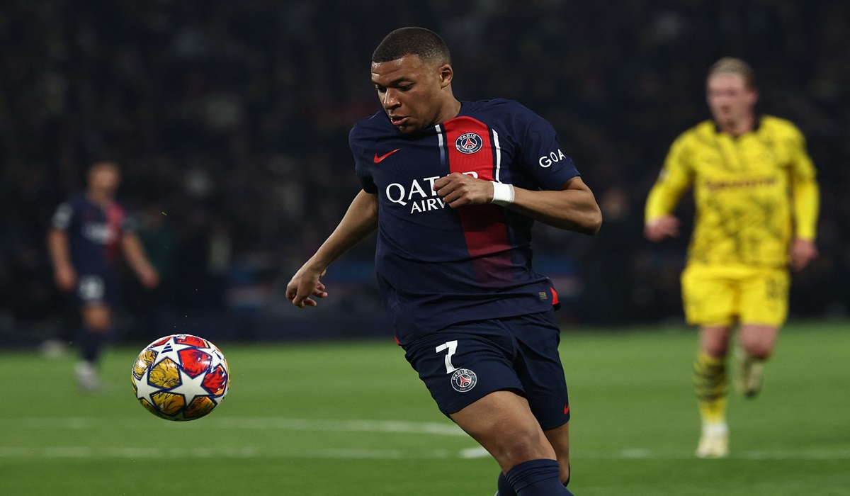 Penyerang PSG Kylian Mbappe