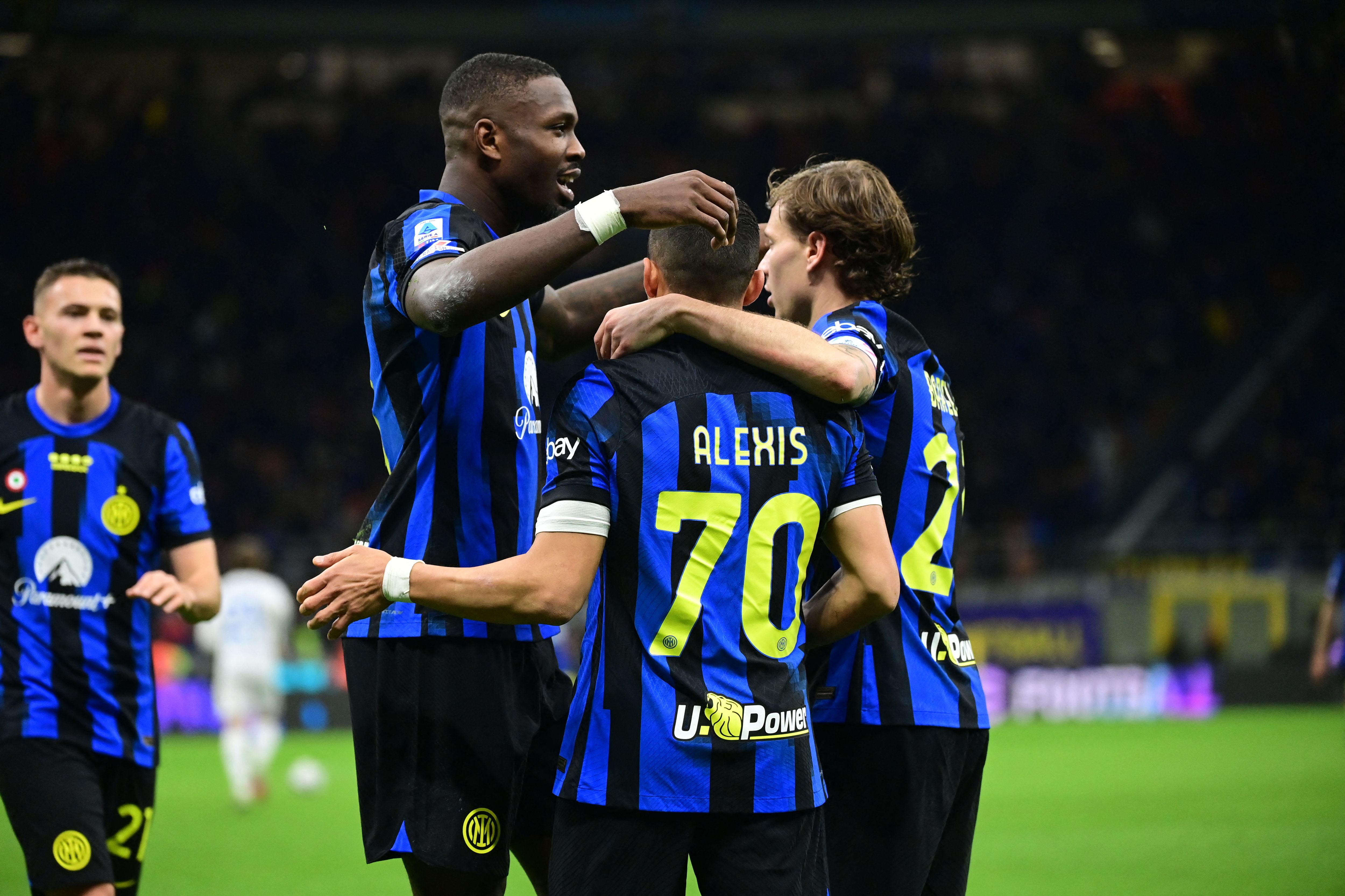 Selebrasi pemain Inter Milan