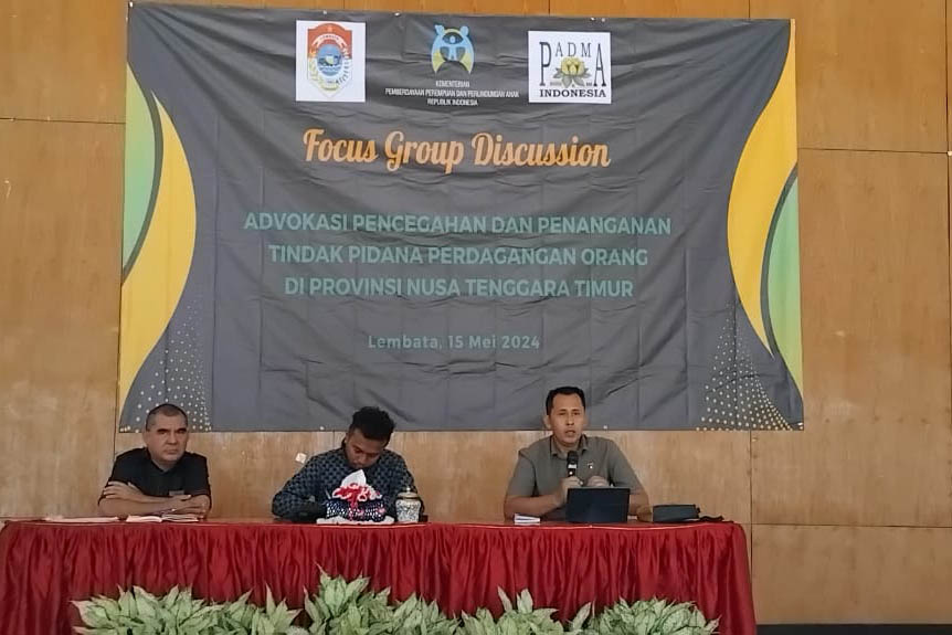 FGD tentang advokasi pencegahan dan penanganan TPPO di NTT.