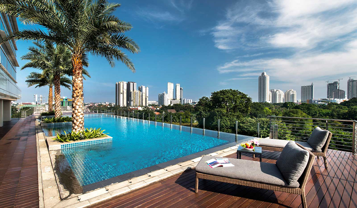 Oakwood Suites La Maison mempersembahkan konsep keluarga yang unik, dibuat dengan kombinasi mewah dan ramah