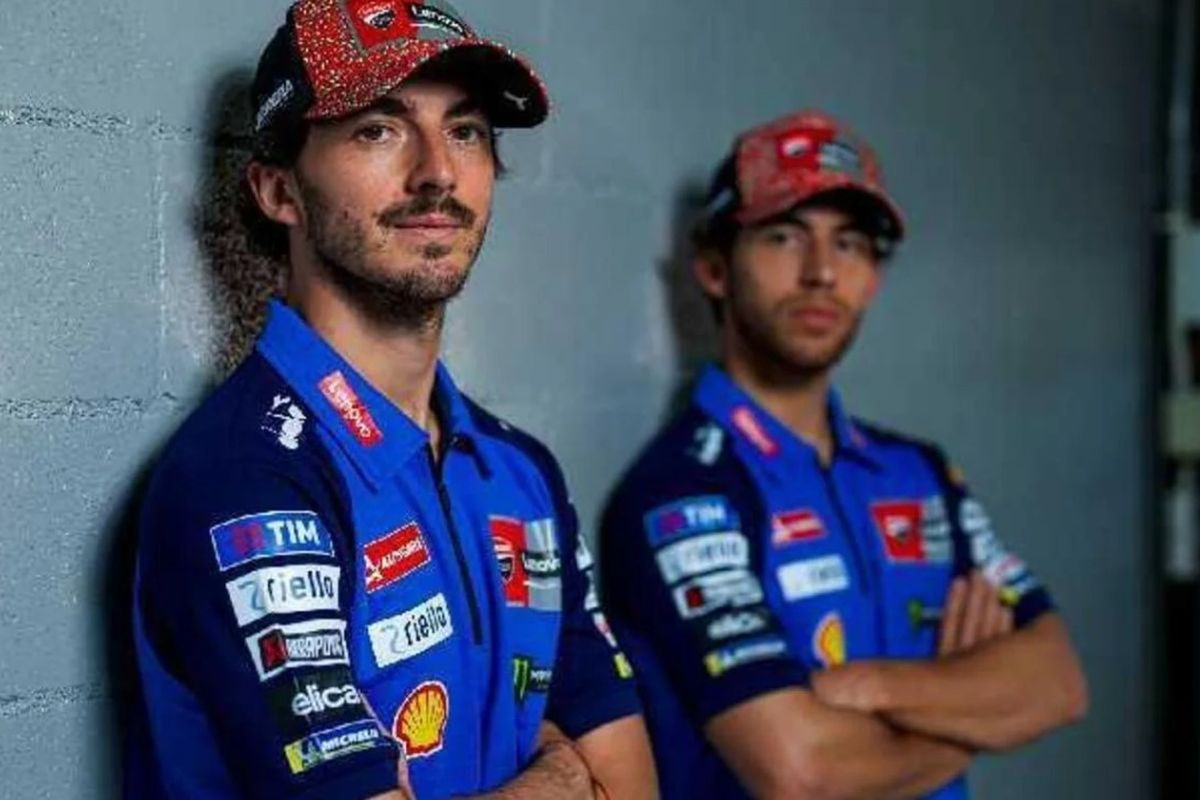 Francesco Bagnaia dan rekan satu timnya Enea Bastianini akan gunakan  Livery Warna Biru untuk GP Italia