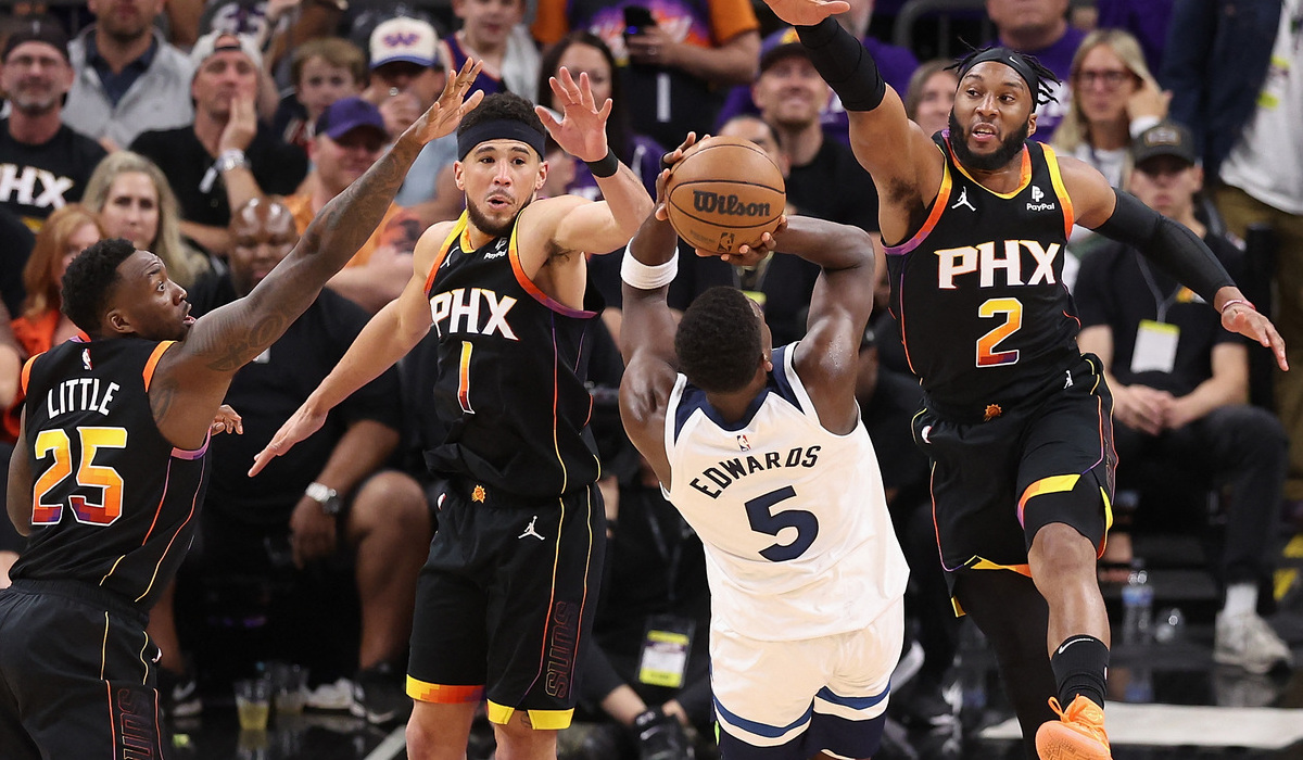 Pebasket Anthony Edwards dari Minnesota Timberwolves.