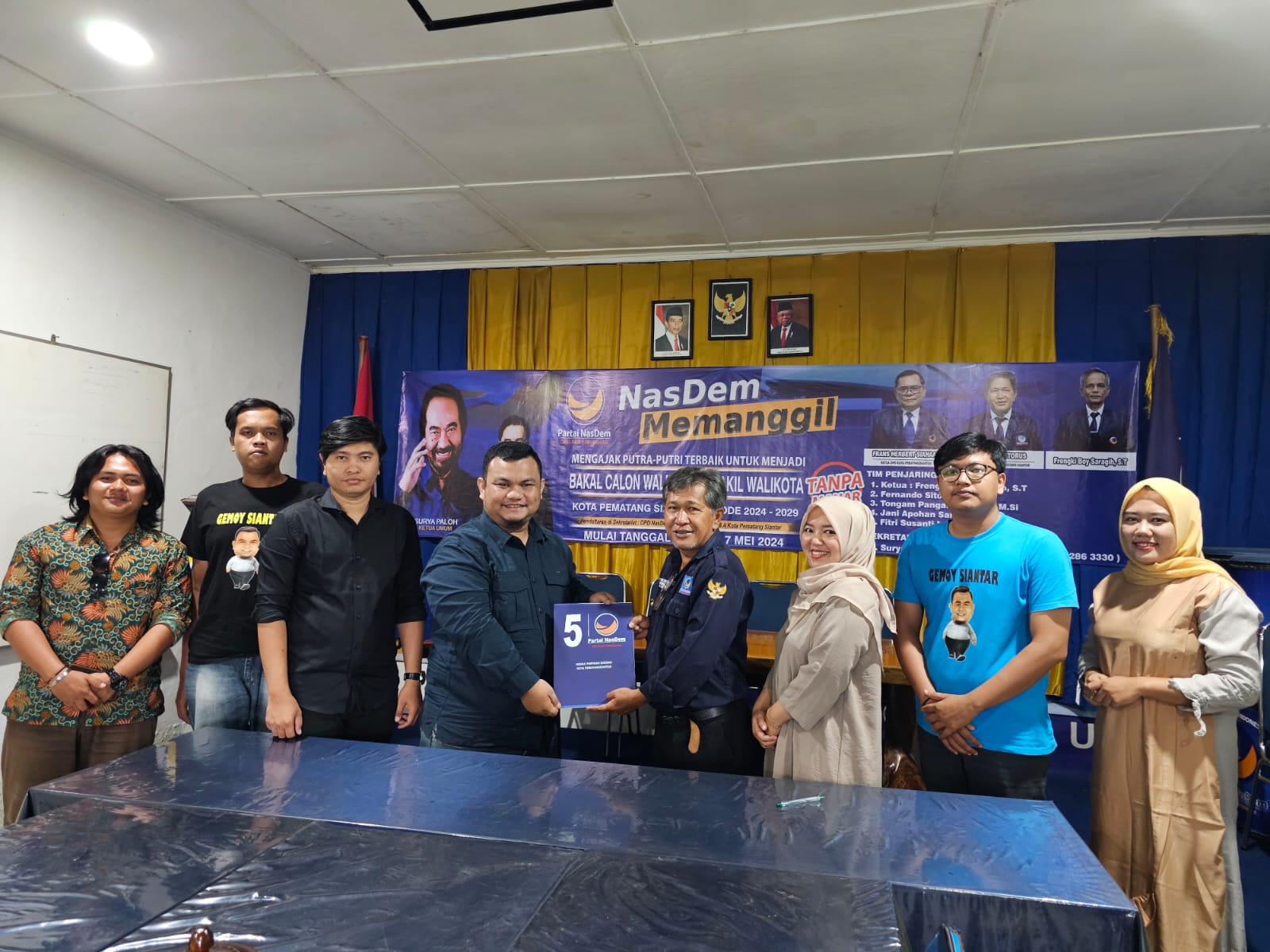 DPD Partai NasDem Kota Pematangsiantar membuka proses penjaringan calon kepala daerah Kota Pematangsiantar