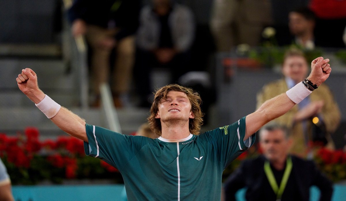 Petenis Rusia Andrey Rublev