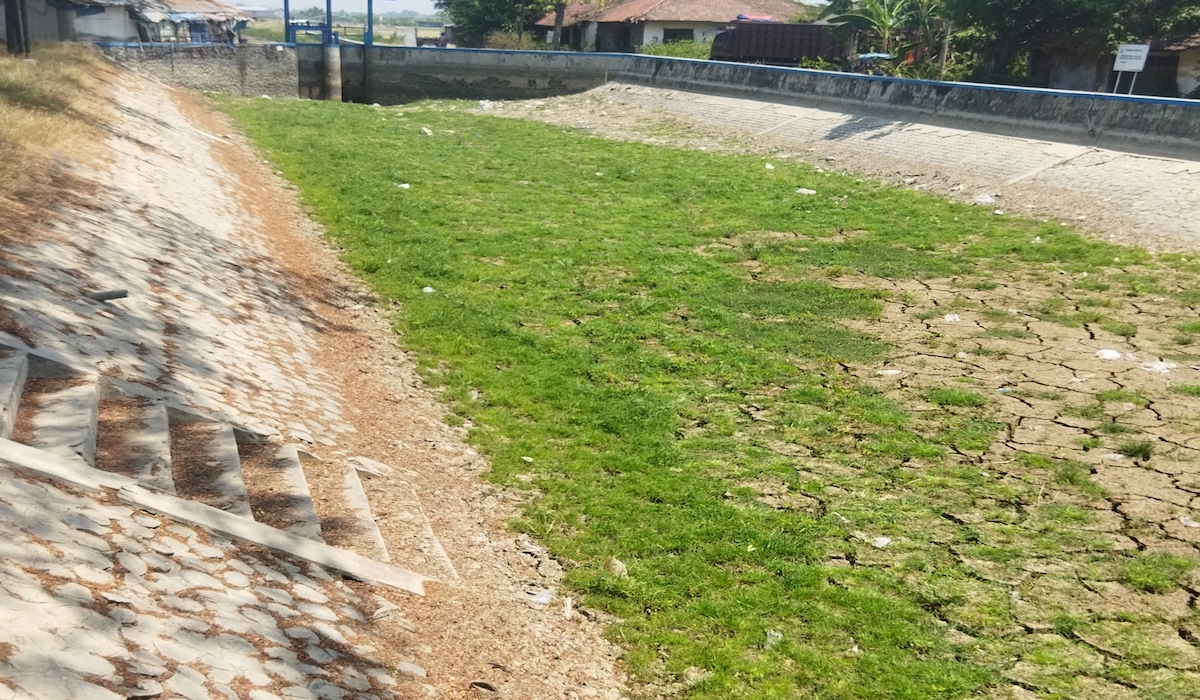 Lahan pertanian di Jawa Tengah yang dilanda kekeringan