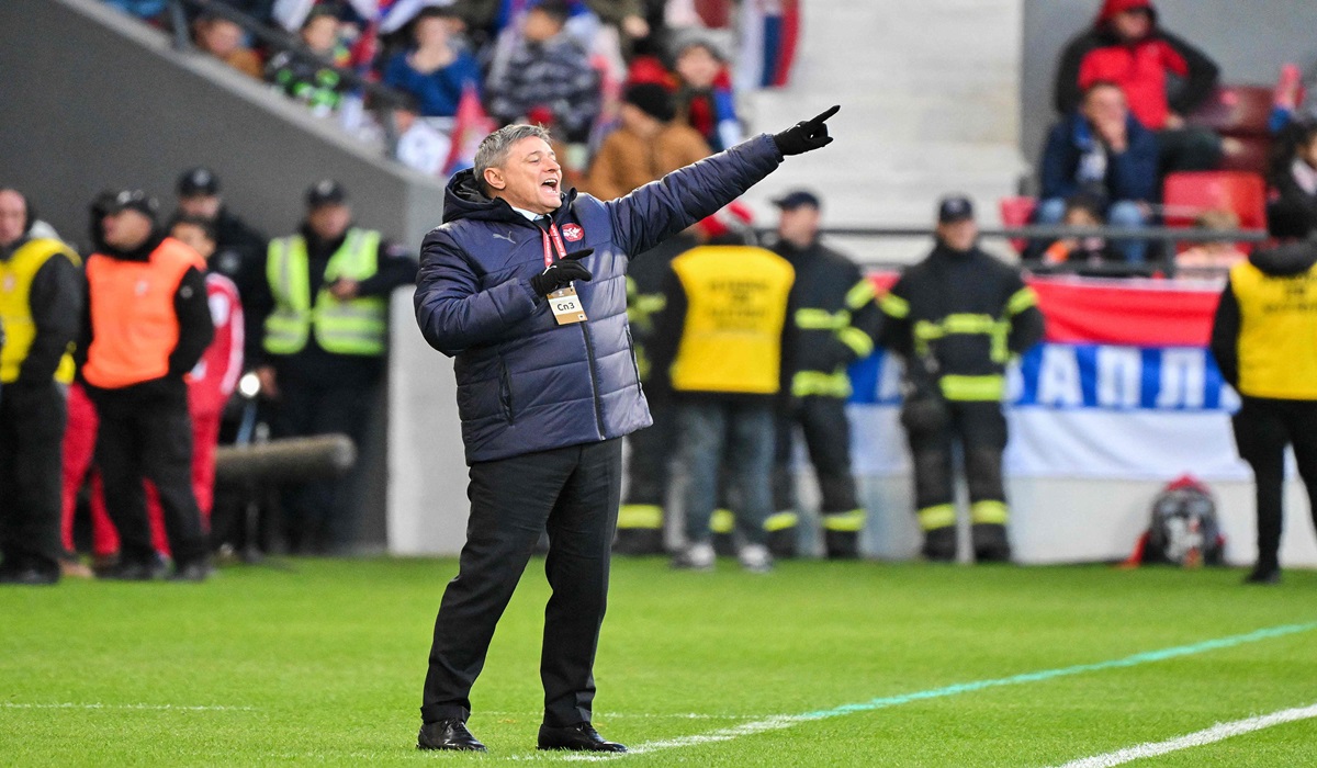 Pelatih timnas Serbia Dragan Stojkovic