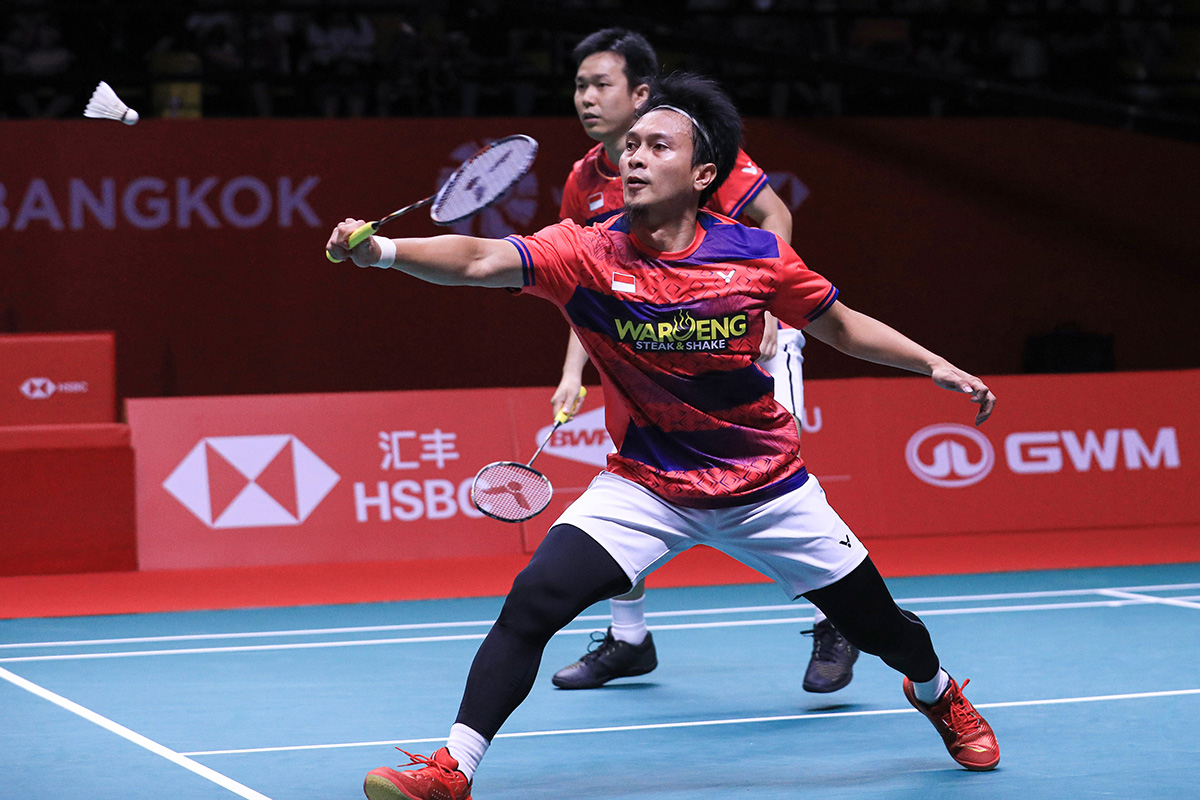  Mohammad Ahsan (kanan) dan Hendra Setiawan.