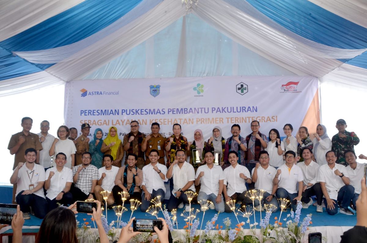 Peresmian program Integrasi Pelayanan Kesehatan Primer (ILP) di Pustu Pakuluran, Kecamatan Koroncong, Pandeglang, Banten.