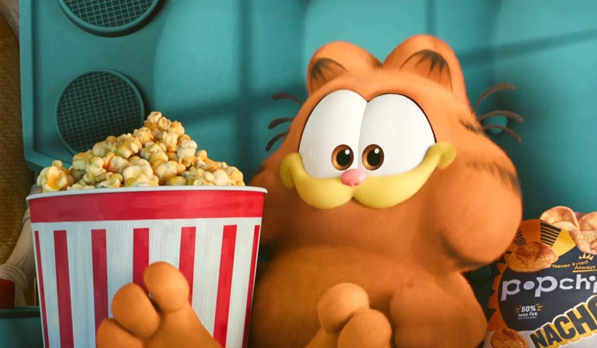 Cuplikan adegan dari film The Garfield Movie