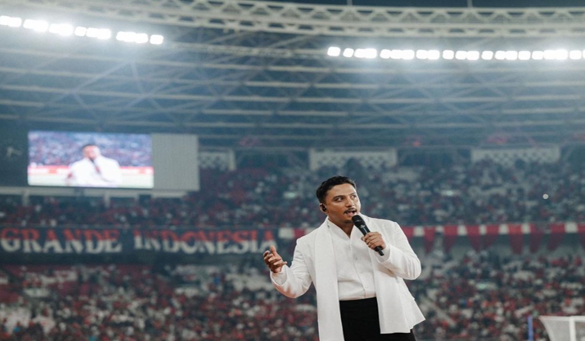 Sal Priadi saat tampil di laga timnas Indonesia melawan Irak di Stadion Utama Gelora Bung Karno, Kamis (6/6).