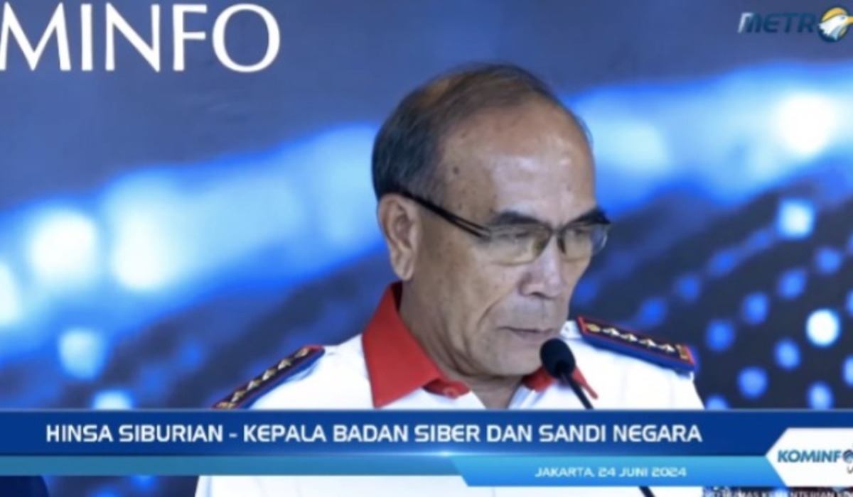 Kepala BSSN Letjen TNI (Purn) Hinsa Siburian.