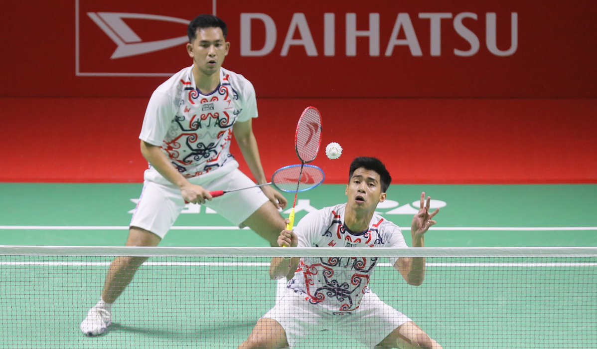 Pasangan ganda putra Indonesia, Sabar Karyaman Gutama/Moh Reza Pahlevi Isfahani