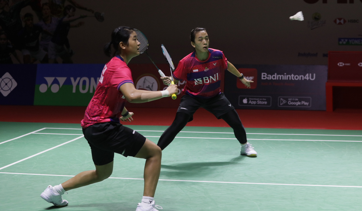 Pebulutangkis ganda putri Indonesia Febriana Dwipuji Kusuma/Amalia Cahaya Pratiwi.