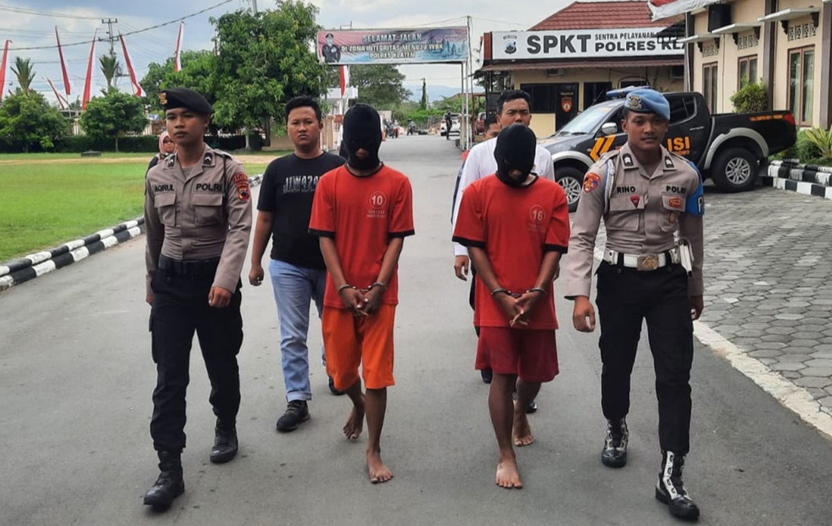 Tim Resmob Satreskrim Polres Klaten berhasil menangkap dua pelaku curas di Delanggu, Klaten, Jawa Tengah, yang menyebabkan korban meninggal.