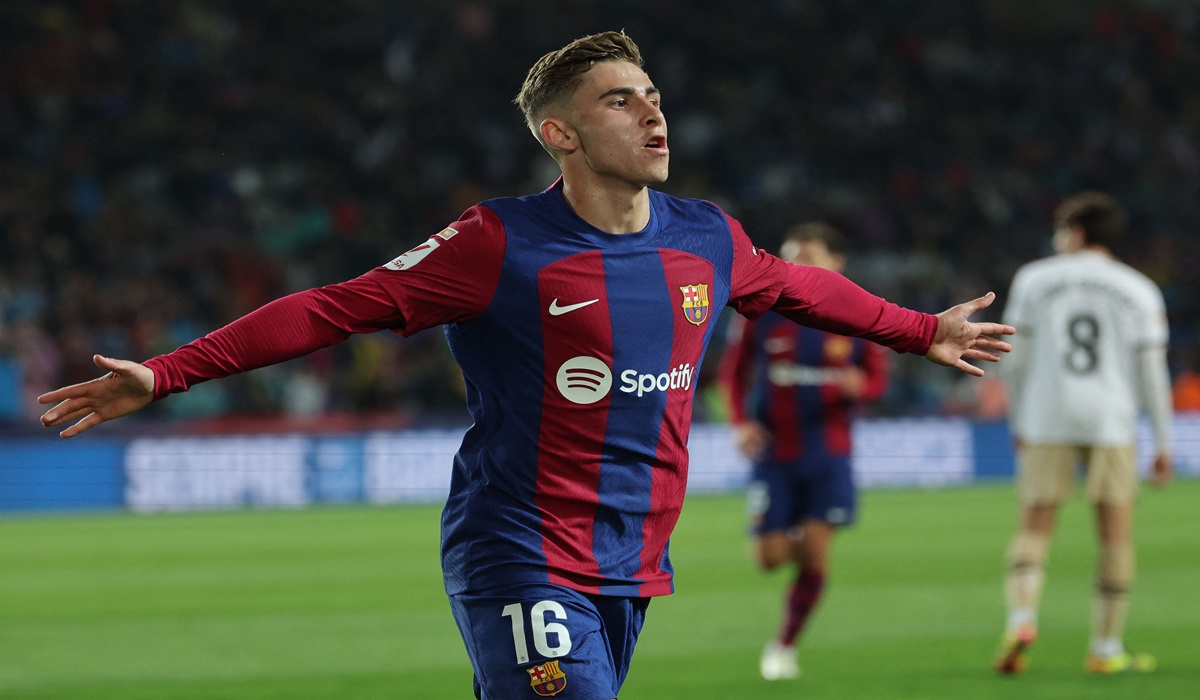 Gelandang Barcelona Fermin Lopez