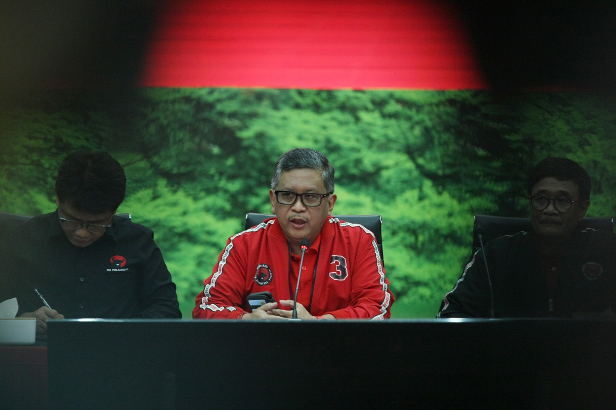 Sekjen PDI Perjuangan Hasto Kristiyanto, memenuhi panggilan penyidik Polda Metro Jaya