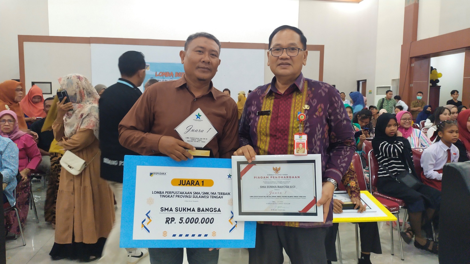 Perpustakaan Sekolah Sukma Bangsa Sigi menjadi Nominasi Lomba Perpustakaan SMA/SMK/MA Terbaik Tahun 2024 oleh Perpusnas.