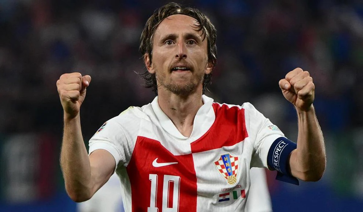 Pemain timnas Kroasia Luka Modric