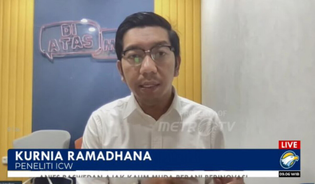 Peneliti dari ICW Kurnia Ramadhana.