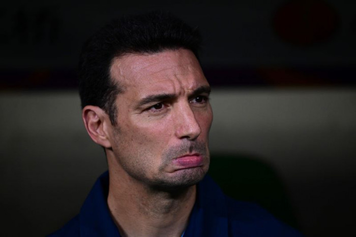 Pelatih Argentina Lionel Scaloni.