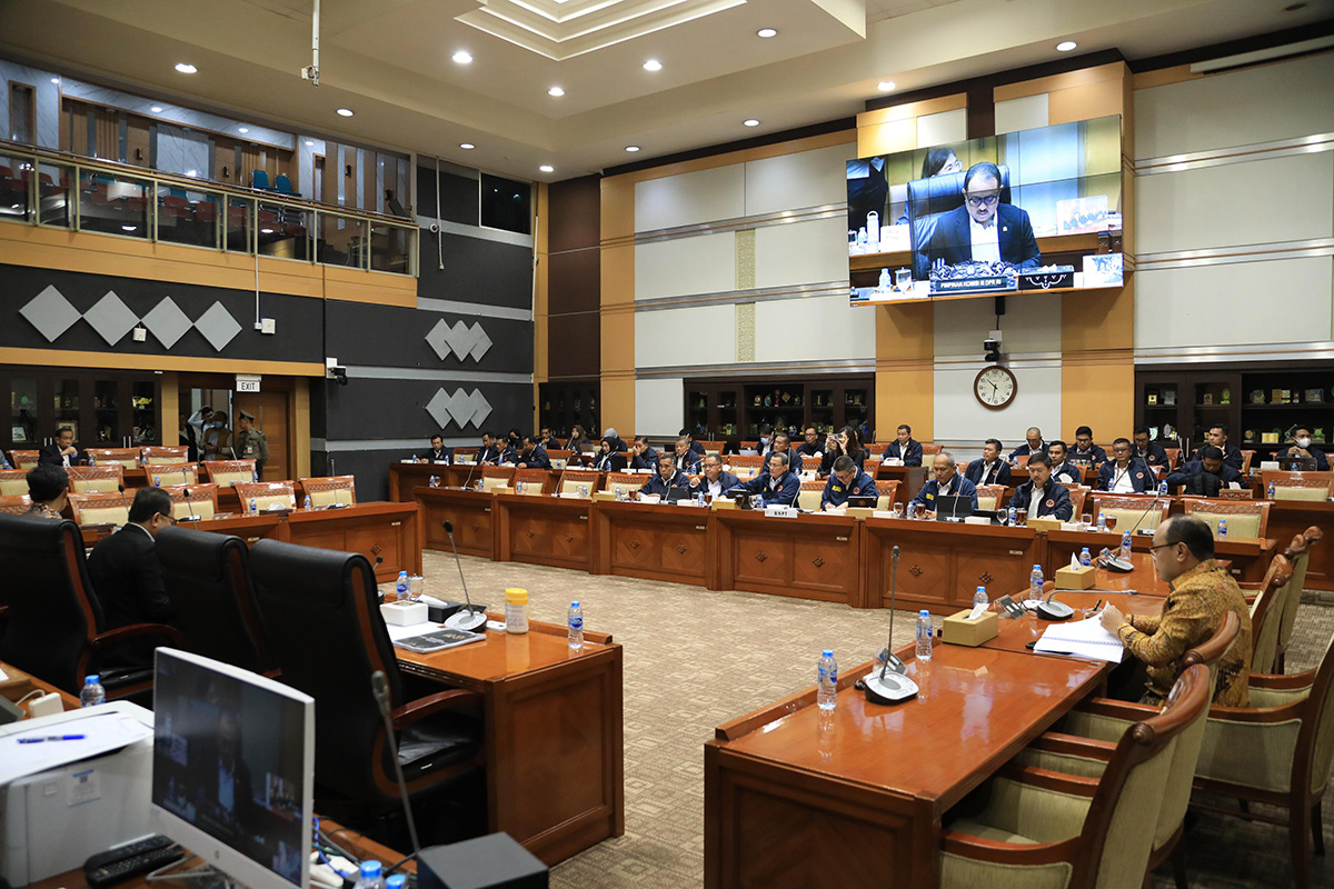 Rapat kerja antara BNPT dan DPR RI.