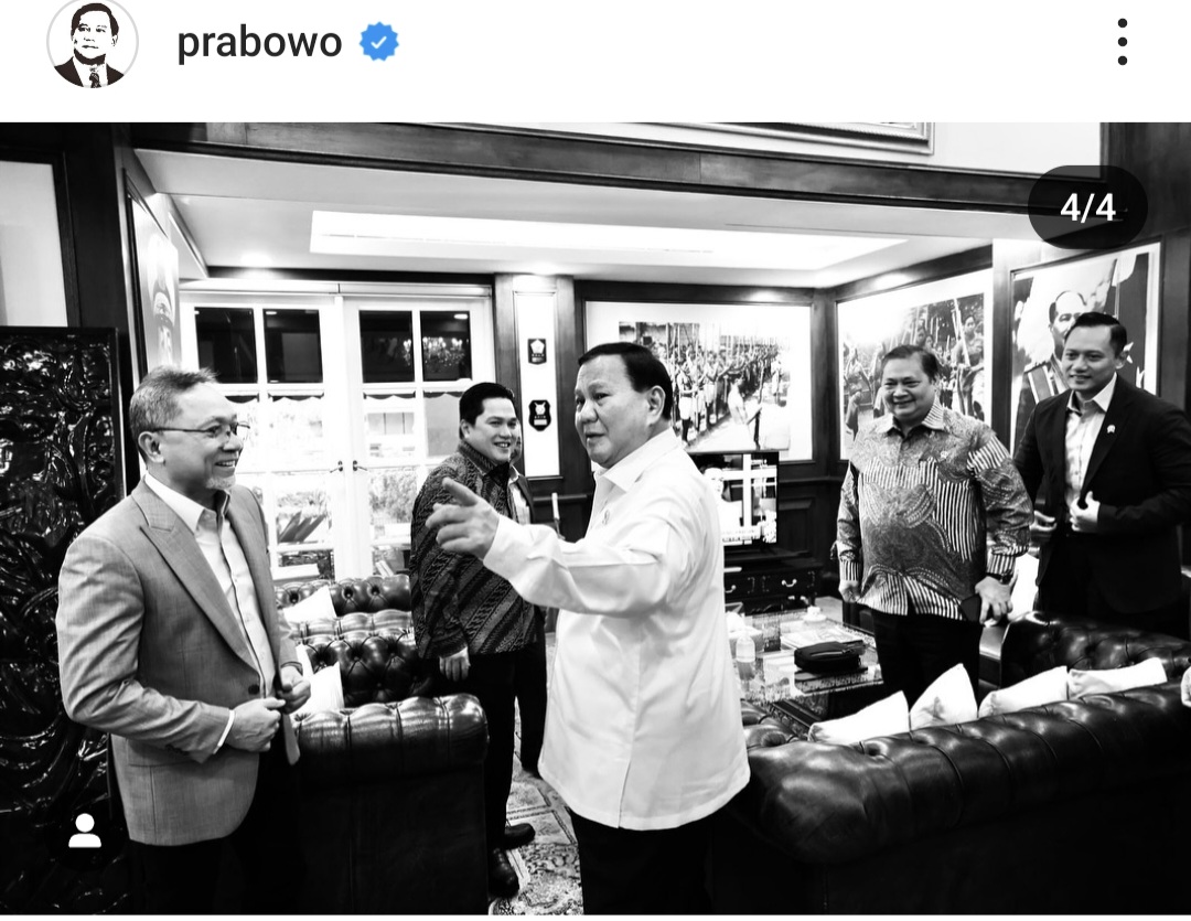 Pertemuan Prabowo dengan Ketua Umum Parpol KIM beserta Menteri BUMN Erick Thohir