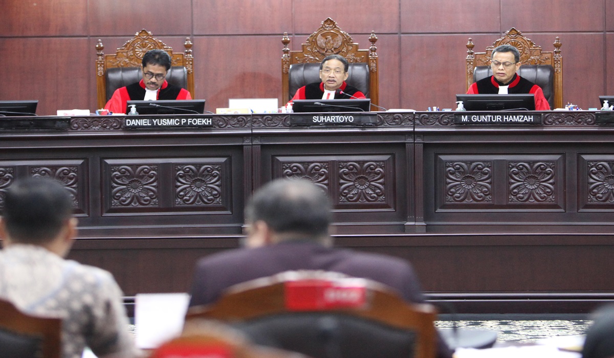 Ilustrasi--Sidang di Mahkamah Konstitusi