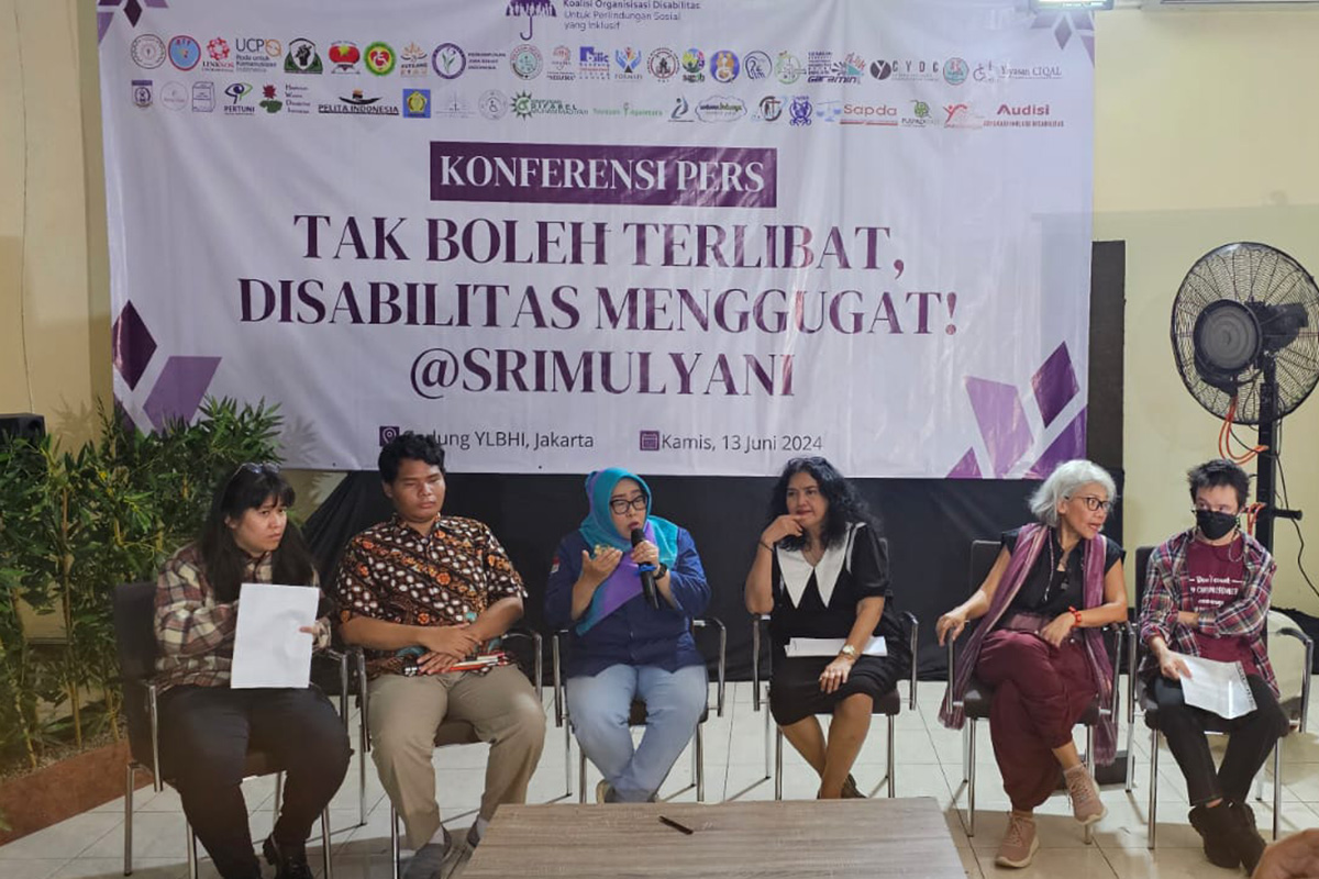 Konferensi pers terkait rancangan peraturan pemerintah (RPP) tentang Konsesi dan Insentif Bagi Penyandang Disabilitas.