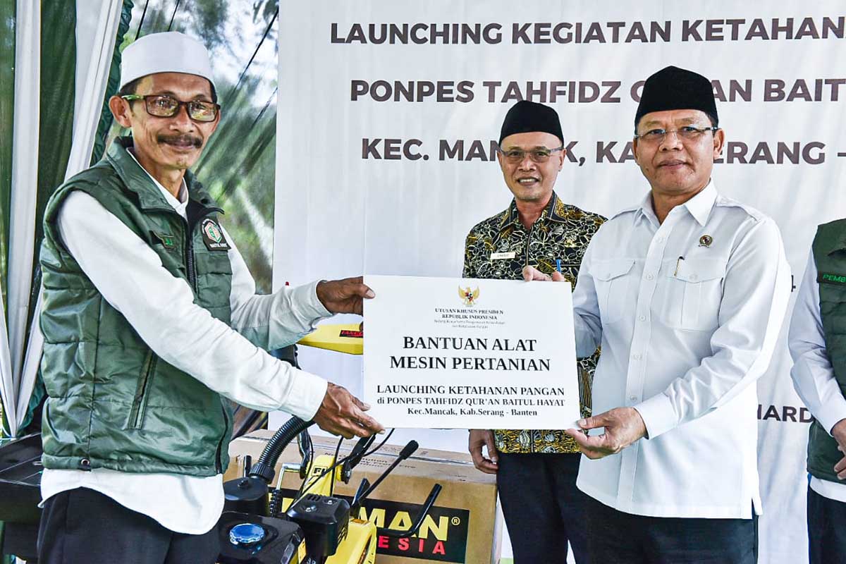 UKP Beri Bantuan Santri di Serang untuk Wujudkan Ketahanan Pangan