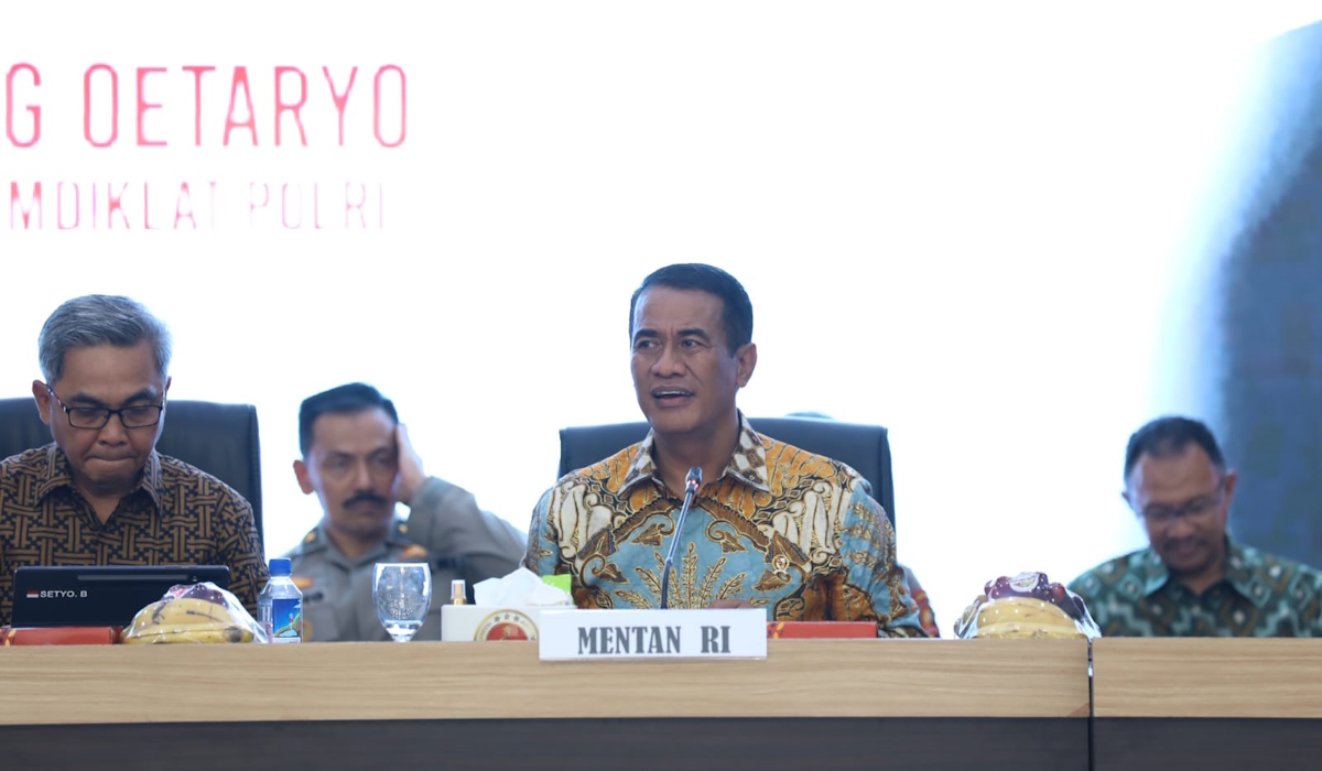 Dialog Kebangsaan Diklat Polri, Mentan Amran: Semua Turun Tangan Urus Pangan