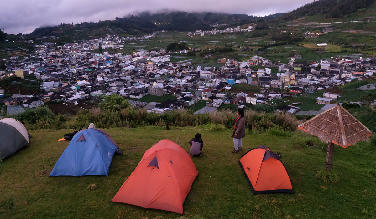 Dieng, Batur, Banjarnegara, salah satu lokasi dataran tinggi di Jateng.