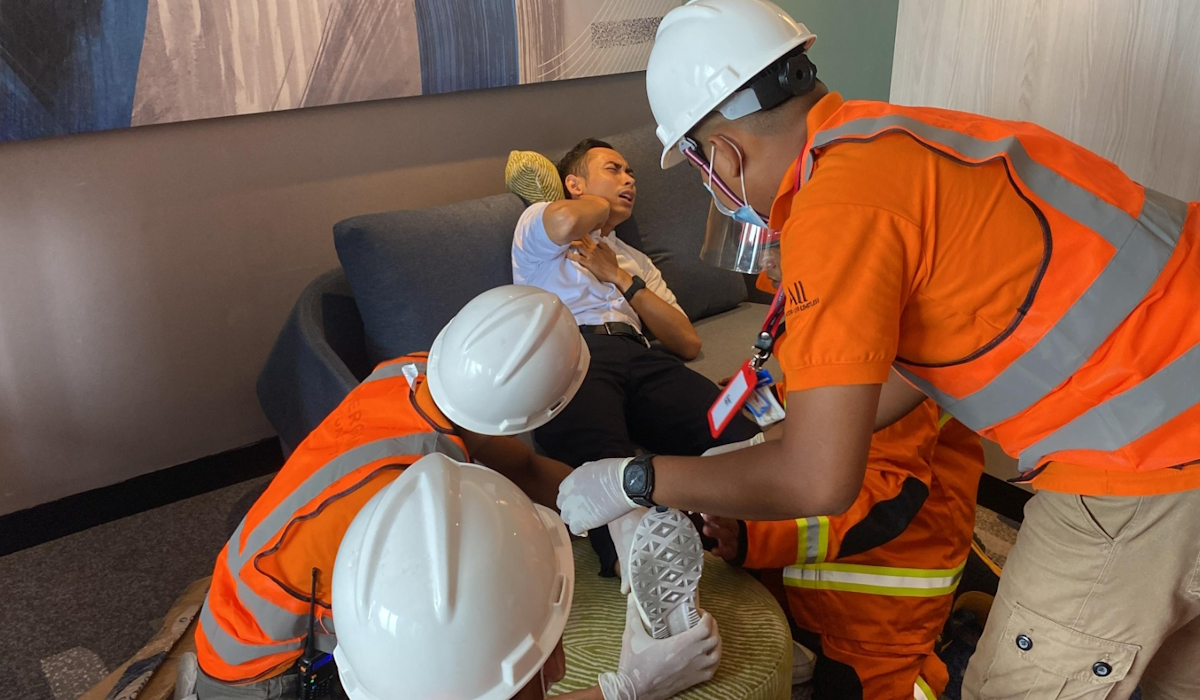 Simulasi penanganan korban bencana gempa bumi di Novotel Suites Yogyakarta Malioboro