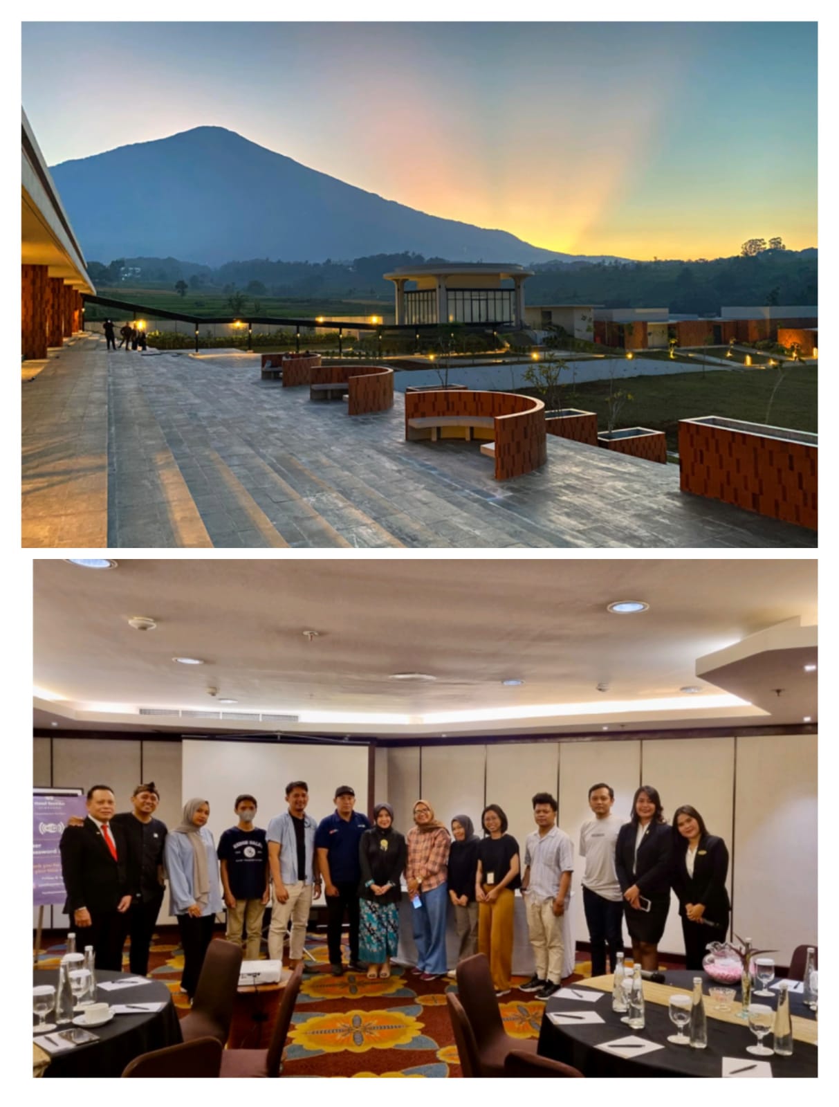 Panorama indah di Hotel Santika Premiere Linggarjati. Manajemen Hotel Santika Premiere Linggarjati menggelar media gathering di Jawa Tengah.