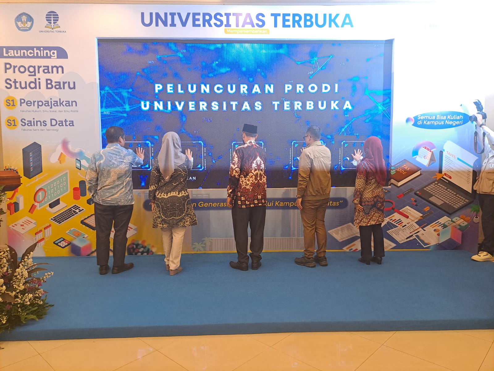Peluncuran program studi S1 Perpajakan dan S1 Sains Data di Universitas Terbuka