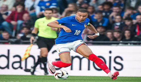 Penyerang timnas Prancis Kylian Mbappe. 