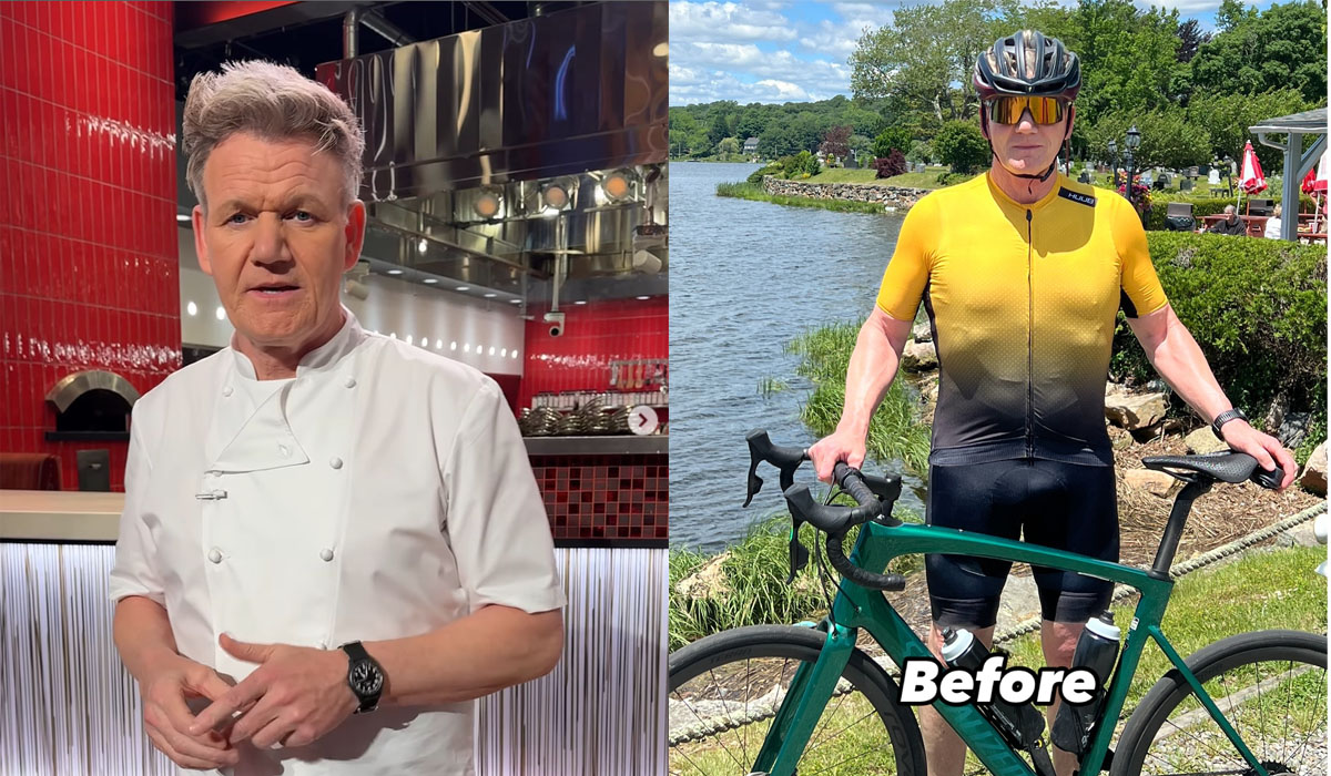 Chef terkenal Gordon Ramsay mengungkapkan ia mengalami kecelakaan sepeda yang serius di Connecticut, AS