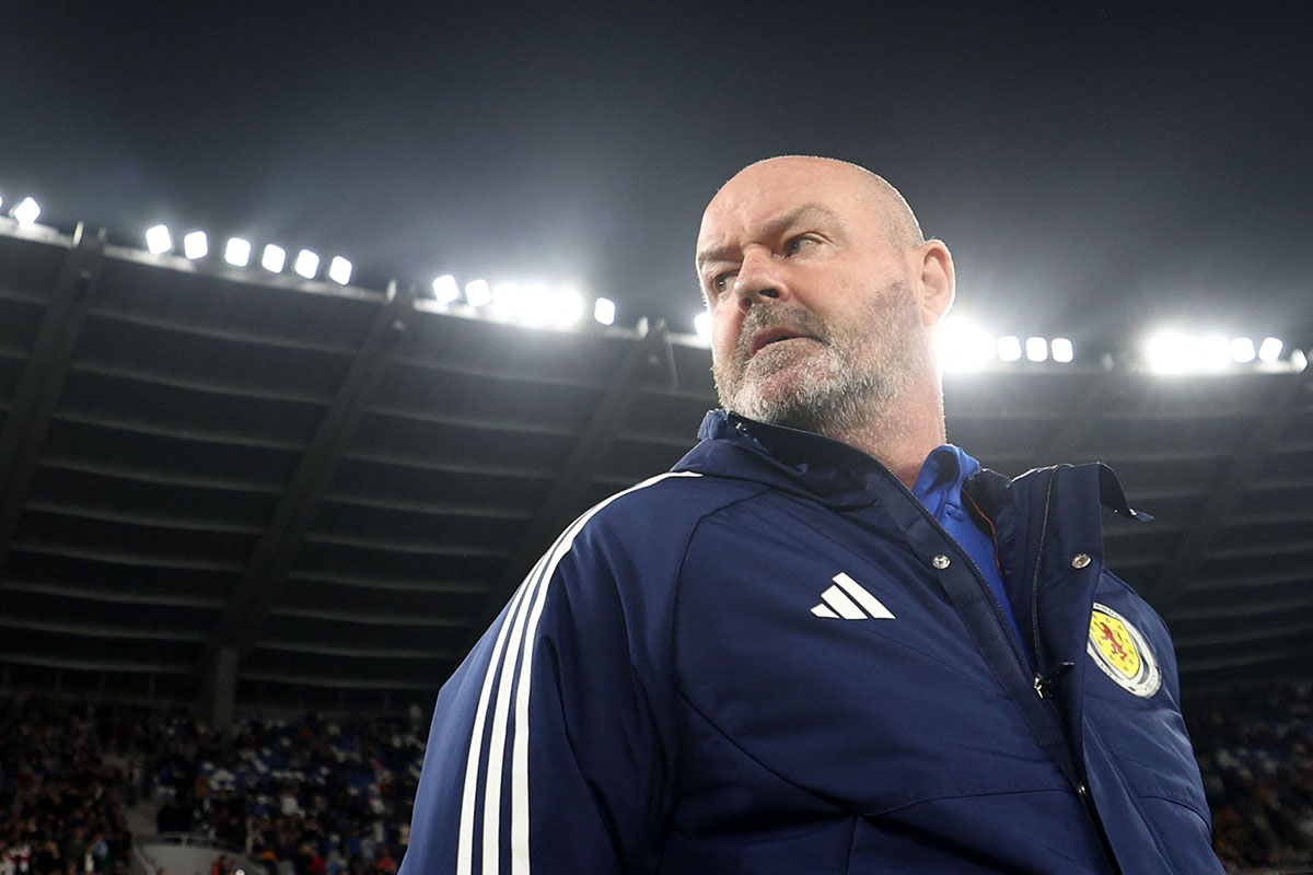 Pelatih Skotlandia Steve Clarke.